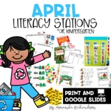 April Literacy Centers and Stations in Print and Digital Format
