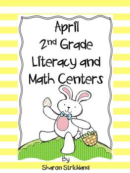 Preview of April Literacy and Math Centers-Second Grade Common Core Aligned