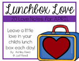 April Lunch Box Love Notes