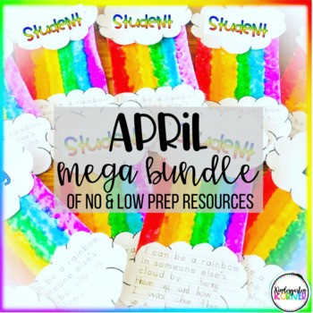 Preview of April MEGA Bundle of No/Low Prep K, 1 Resources - Spring, Earth Day, Writing