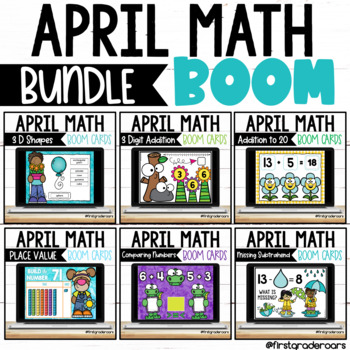 Preview of April Math BOOM LEARNING Bundle Distance Learning 