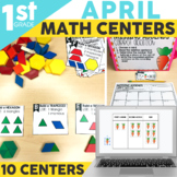 April Math Centers Games Activities - 1st Grade - Spring a