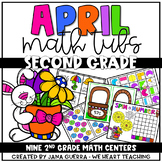 April Math Centers SECOND GRADE