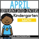 April Differentiated Math Centers for Kindergarten