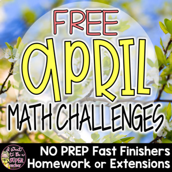 Preview of Easter Math Worksheets | Spring Math Enrichment | 2nd Grade 3rd Grade FREE