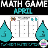 April Math Game (Two-Digit Multiplication)