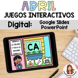 April Math & Literacy Digital Games. Juegos interactivos S