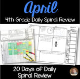 April Math Spiral Review (MONTH 8): Daily Math for 4th Grade