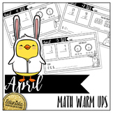April Math Warm Ups - Differentiated for 2 levels!