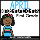 April Math and Literacy Centers for 1st Grade Differentiat