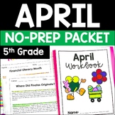 April Math and Reading Packet | 5th Grade Easter Activitie