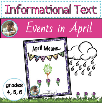 Preview of April Themed Informational Text Passages and Printables
