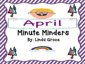 Preview of Morning Work for Interactive Notebooks: April Minute Minders