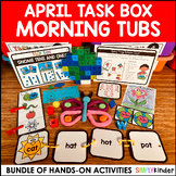 April Morning Bin Task Boxes, Spring Morning Work, Centers