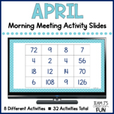April Morning Meeting Activities