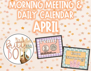 Preview of April Morning Meeting and Daily Calendar