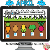 April Morning Message -Math, Literacy - Preschool/Pre-K