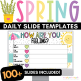 April Morning Slides Editable| Spring Daily Slides Editabl