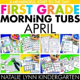 April Morning Tubs for 1st Grade First Grade Spring Mornin
