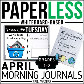 Preview of April Morning Work - Earth Day Writing Activities - Spring Writing Prompts
