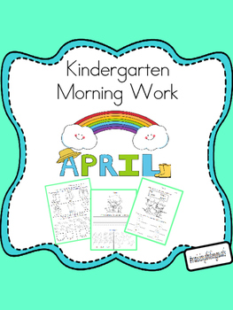 Preview of April Morning Work (Kindergarten)