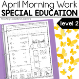 April Morning Work Special Education