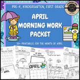 April Morning Work Packet Spring PreK Kindergarten First G