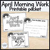 April Morning Work Printable Packet! Preschool + Kindergar