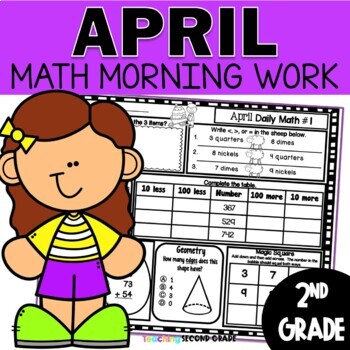 Preview of April Morning Work for 2nd Grade - April Meeting and Activities