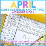 April Morning Work for Kindergarten | Calendar Practice | 