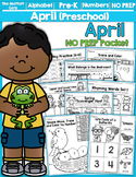 April NO PREP Packet (Preschool)