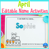 April Name Practice Worksheets and Activities