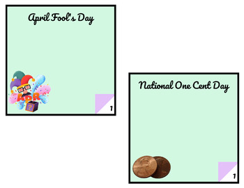 NATIONAL ONE CENT DAY - April 1 - National Day Calendar