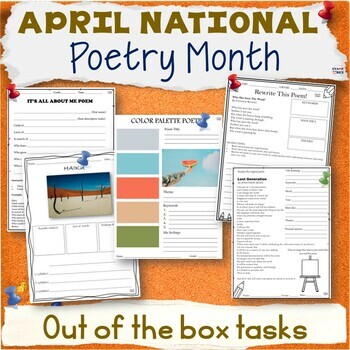 April National Poetry Month Activities Curriculum -50% OFF only until ...