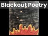 April- National Poetry Month Blackout Poetry Lesson (EDITABLE)