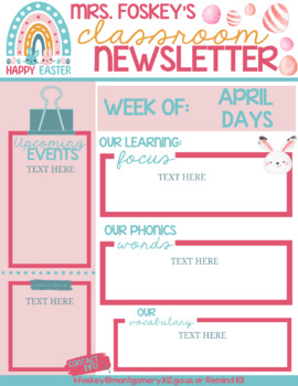 Preview of April Newsletter