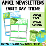 April Newsletter Template | Google Slides™ | Earth Day New