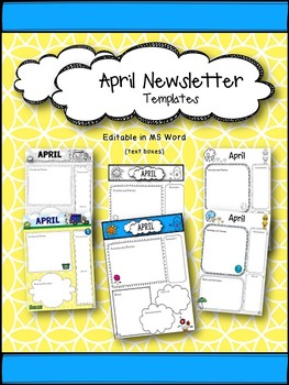 Preview of April Newsletter Templates