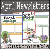 April Newsletters (Customizable)