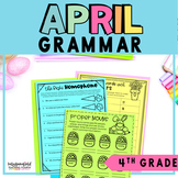 April Spring and Easter Grammar Packet 4th Grade Grammar P