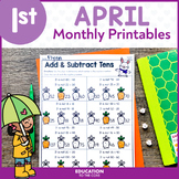 April No Prep Packet 1st Grade - April Activities - Spring