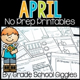Keeping Busy In April: My Easy Kindergarten Morning Work P