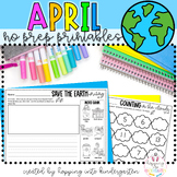 April No Prep Printables, Earth Day, math + literacy, emer