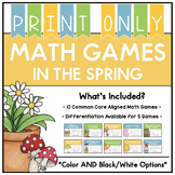April: PRINT Math Centers in the Spring