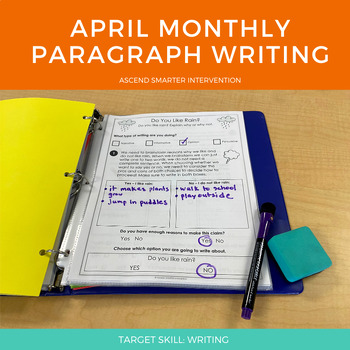 Preview of April Paragraph Writing - Graphic Organization Strategies