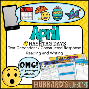 Preview of April Passages - April Activities - April Writing Prompts - Spring Activities