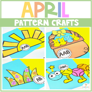 Preview of April Patterns Crafts Spring Activities | Spring and Insects Crafts