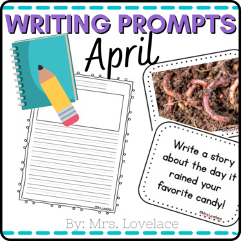 April Photo Writing Prompts by Mrs Lovelace | TPT
