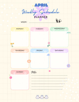 Preview of April Planner