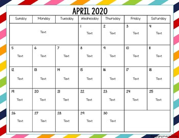 Preview of April Planning Page- Digital Learning